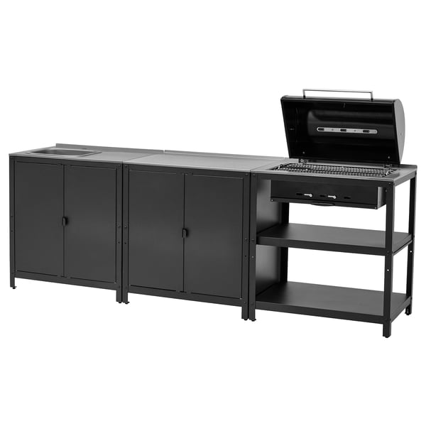 IKEA GRILLSKÄR Kitchen sink ut/chrcl bbq outdoor stainless steel 101 5/8x24 "
