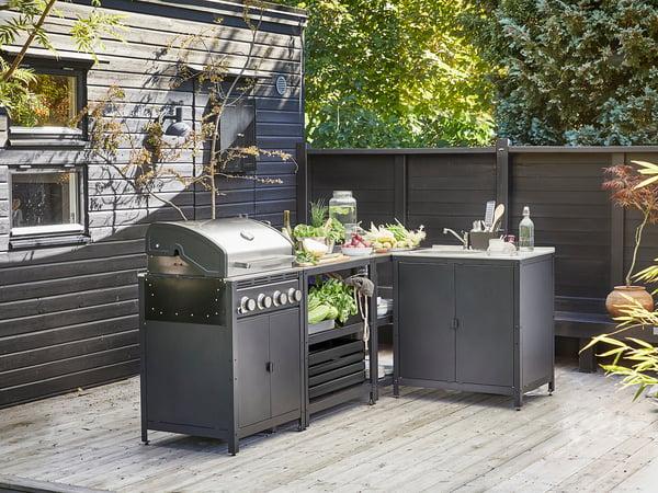 IKEA GRILLSKÄR Outdoor Kitchen Stainless Steel 96 1/8x57 7/8 "