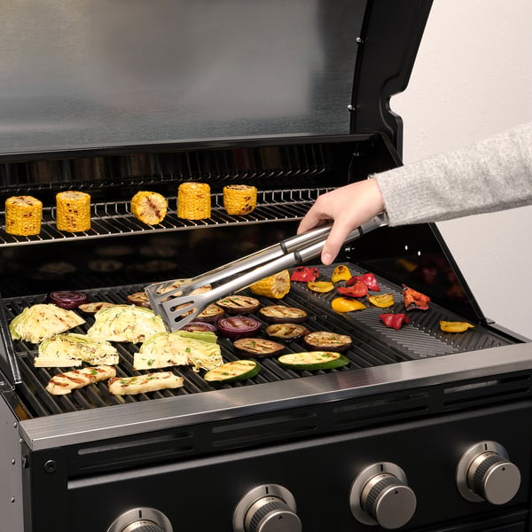 IKEA GRILLTIDER 2-piece Barbecue Tools Set Stainless Steel