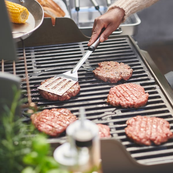 IKEA GRILLTIDER 2-piece Barbecue Tools Set Stainless Steel