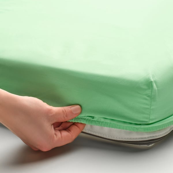 IKEA GRÖNFINK 3-piece Bedlinen Set For Crib Green/turquoise 27 ½x52 "