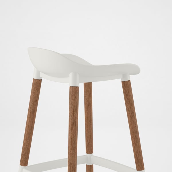 IKEA GRÖNSTA Bar Stool Counter Height White/indoor/outdoor 25 1/4 "