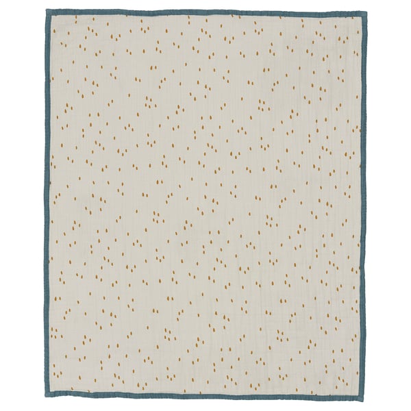 IKEA GULDVÄVARE Baby Blanket Blue/white Dotted 31 1/2x39 3/8 "