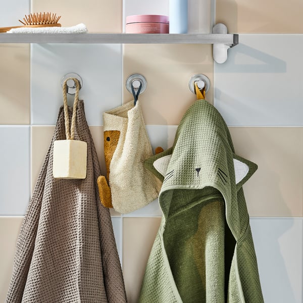 IKEA GULDVÄVARE Baby Towel With Hood Green 23 5/8x49 1/4 "