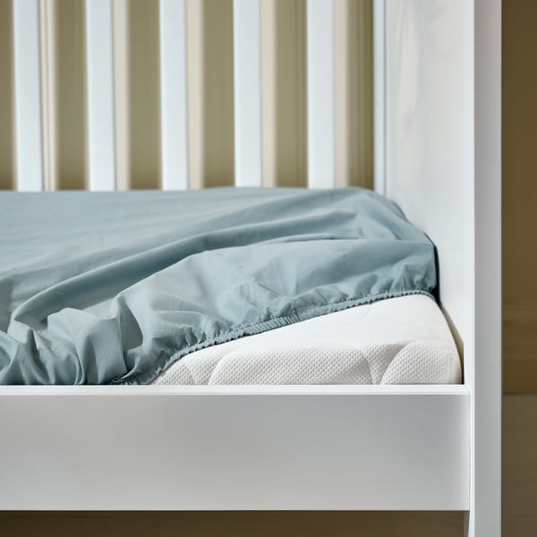 IKEA GULDVÄVARE Crib Fitted Sheet Dark Yellow/blue 27 1/2x52 "