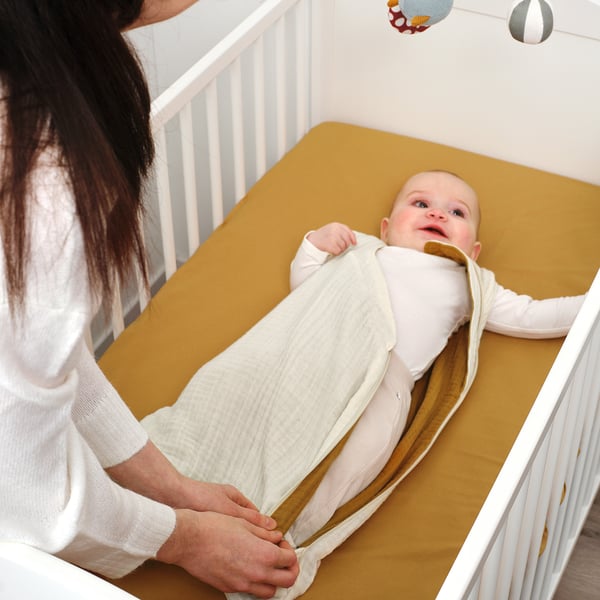 IKEA GULDVÄVARE Wearable Blanket Beige/dark Yellow 0-6 Months