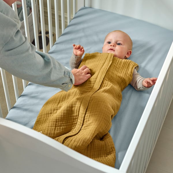 IKEA GULDVÄVARE Wearable Blanket Dark Yellow/beige 6-18 Months