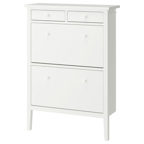 IKEA GULLABERG Shoe cabinet with 2 compartments white 34 5/8x11 3/4x48 "