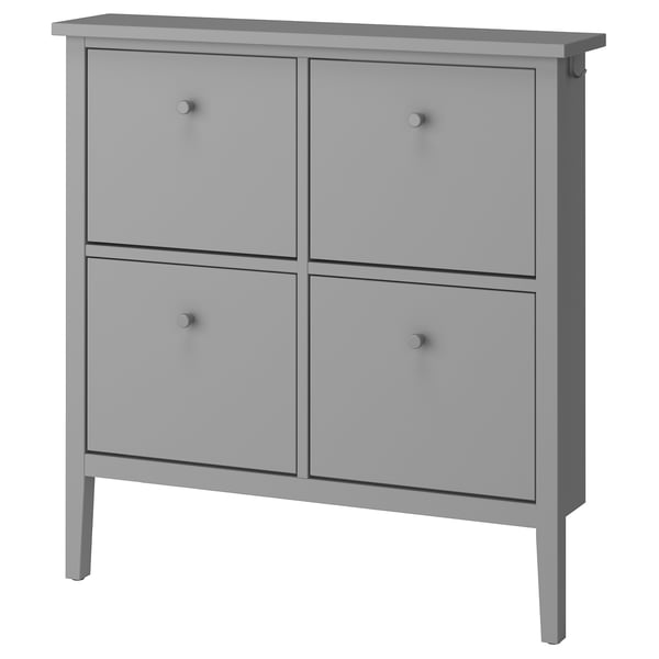 IKEA GULLABERG Shoe cabinet with 4 compartments gray 41 3/8x8 5/8x42 1/8 "