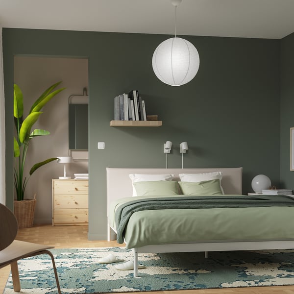 IKEA GULLSUDARE Pendant Lamp Shade White/handmade 17 ¾ "