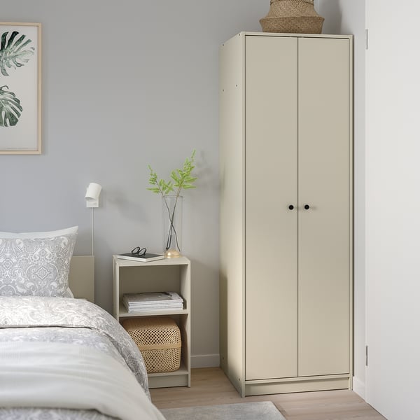 IKEA GURSKEN Wardrobe With 2 Doors Light Beige 23 3/8x21 5/8x73 1/8 "