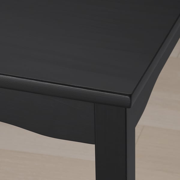 IKEA HÄGERNÄS Bar Table And 4 Bar Stools Black Stained Pine