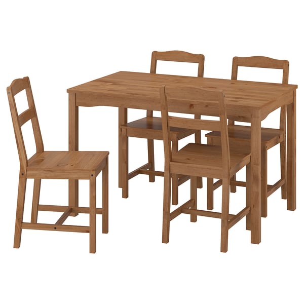 IKEA HÄGERNÄS Table and 4 chairs antique stain pine