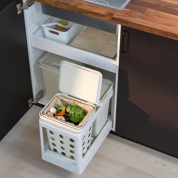 IKEA HÅLLBAR Pull-out Frame For Recycling Light Gray