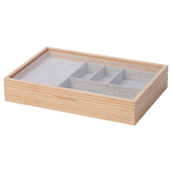 IKEA HALSREM Jewelry Box With Compartments 13x8 ¾ "