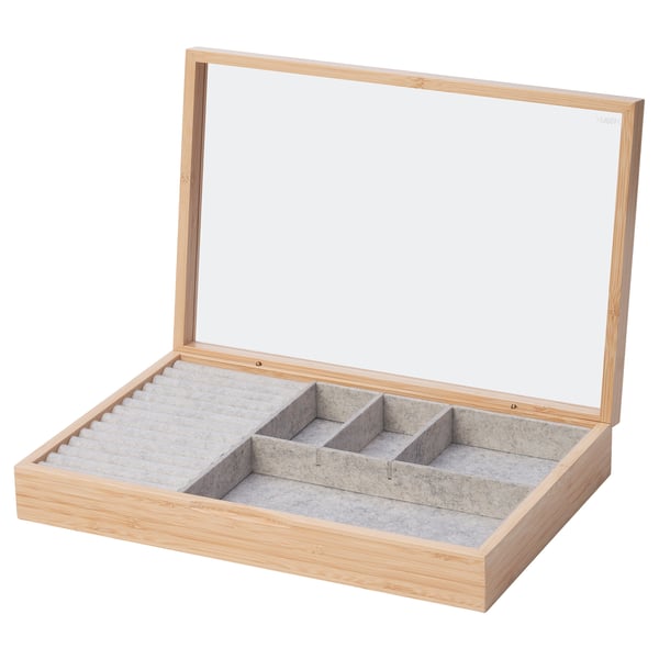 IKEA HALSREM Jewelry box with compartments 13x8 ¾ "
