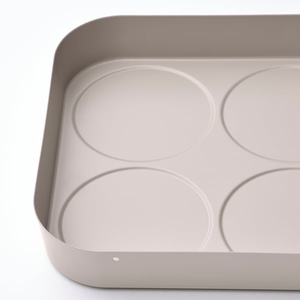 IKEA HALVTOM Spice Jars/bottles Tray Gray-beige 6 ¾x6 ¾ "