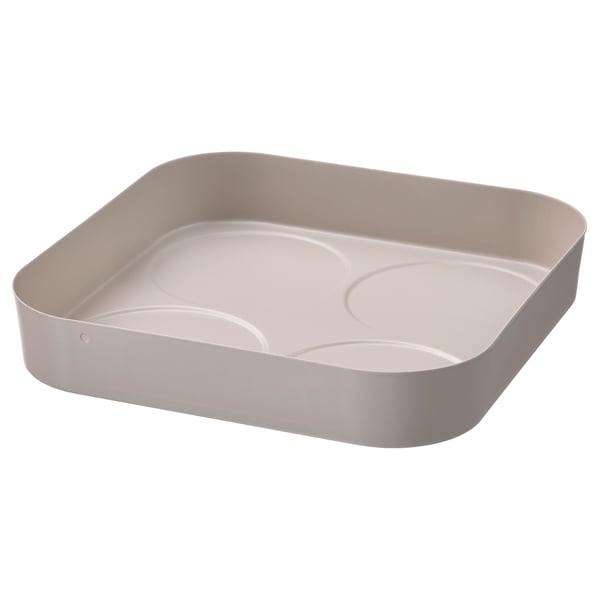 IKEA HALVTOM Spice jars/bottles tray gray-beige 6 ¾x6 ¾ "
