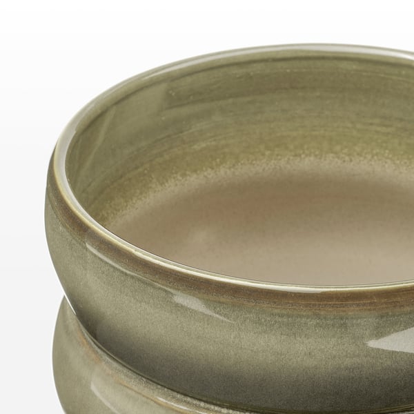 IKEA HASSELBUKETT Plant Pot Indoor/outdoor/green/brown 6 "