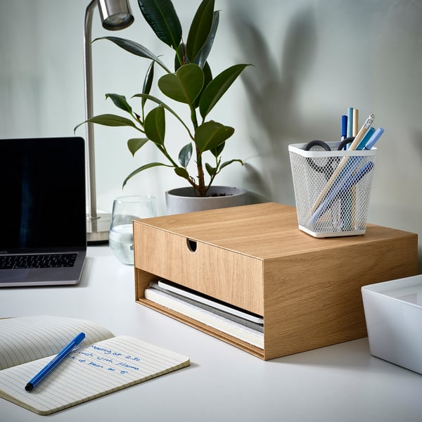 IKEA HÄSTVISKARE Mini Chest Of Drawers Oak Effect 12 ½x9 ½ "
