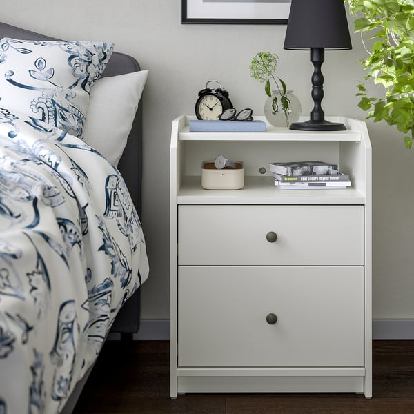 IKEA HAUGA 2-drawer Chest White 19 5/8x18 1/8x26 3/4 "