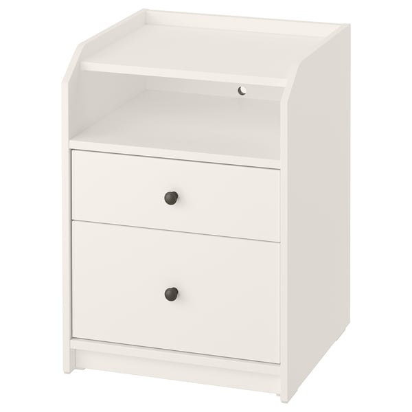 IKEA HAUGA 2-drawer chest white 19 5/8x18 1/8x26 3/4 "