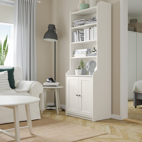 IKEA HAUGA High Cabinet With 2 Doors White 27 1/2x78 3/8 "