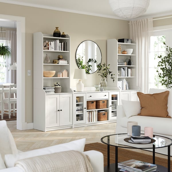 IKEA HAUGA Storage Combination White 109 7/8x18 1/8x78 3/8 "