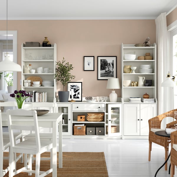 IKEA HAUGA Storage Combination White 109 7/8x18 1/8x78 3/8 "