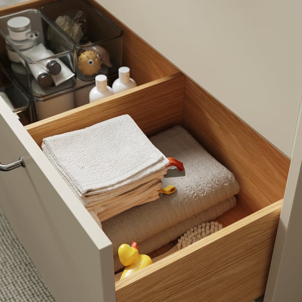 IKEA HAVBÄCK Bathroom Vanity With Drawers Beige 36x21x25 1/8 "