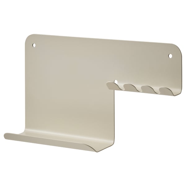 IKEA HAVREKROSS Wll orgnzr/hks light grey-beige 9x5 "