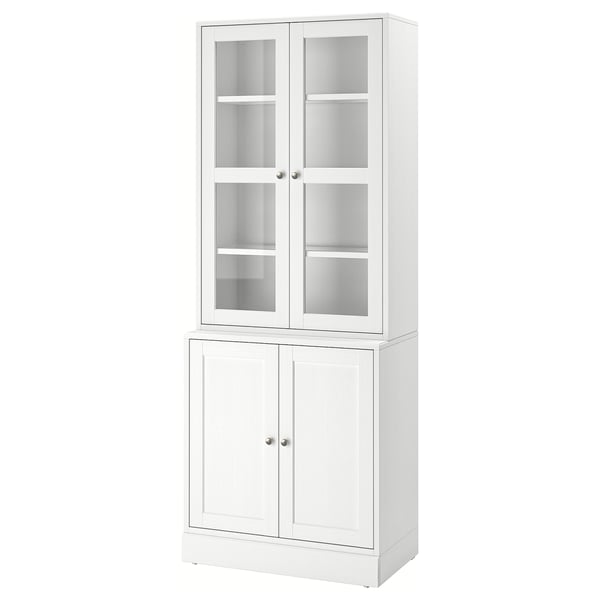 IKEA HAVSTA Storage combination w/glass doors white 31 7/8x18 1/2x83 1/2 "