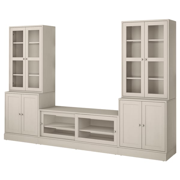 IKEA HAVSTA TV storage combination/glass doors gray-beige 126 3/4x18 1/2x83 1/2 "