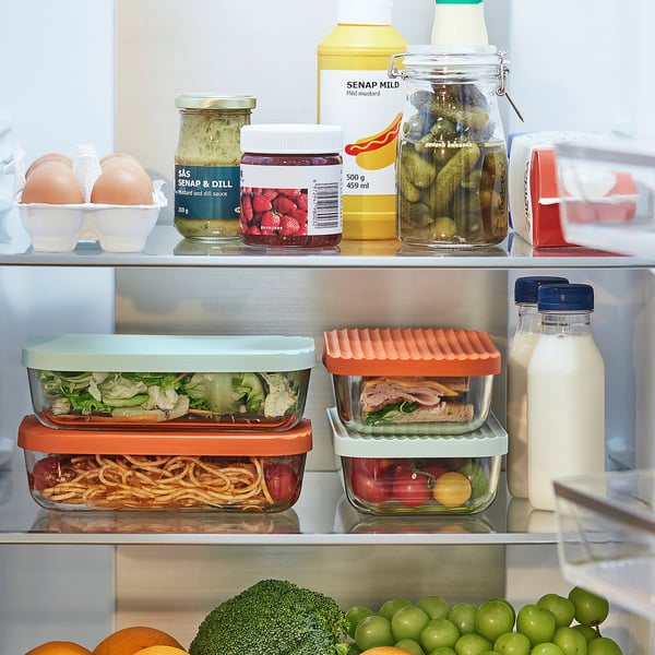IKEA HAVSTOBIS Food Container With Lid Clear/multicolor 24 Oz
