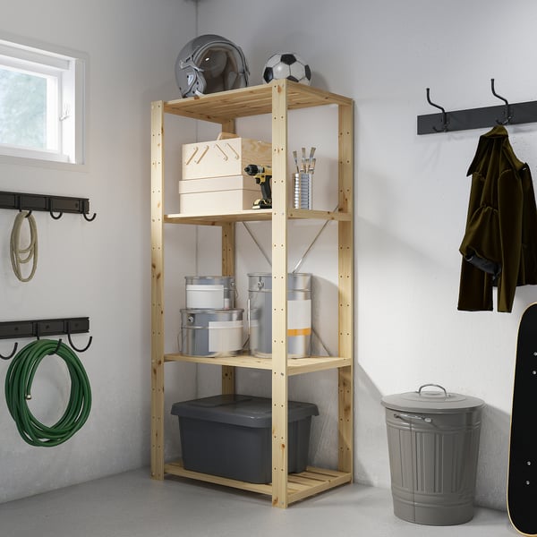 IKEA HEJNE Shelf Unit Softwood 30 3/4x19 5/8x67 3/8 "