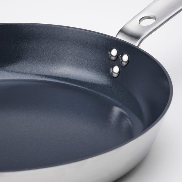 IKEA HEMKOMST Frying Pan Stainless Steel/non-stick Coating 9 "