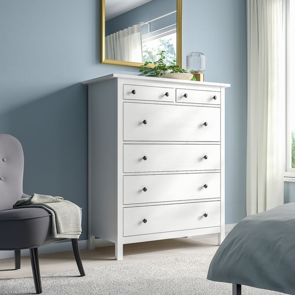 IKEA HEMNES 6-drawer Chest White Stain 42 1/2x51 5/8 "