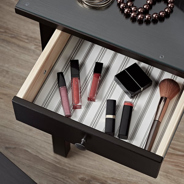 IKEA HEMNES Dressing Table With Mirror Black-brown 43 1/4x17 3/4 "