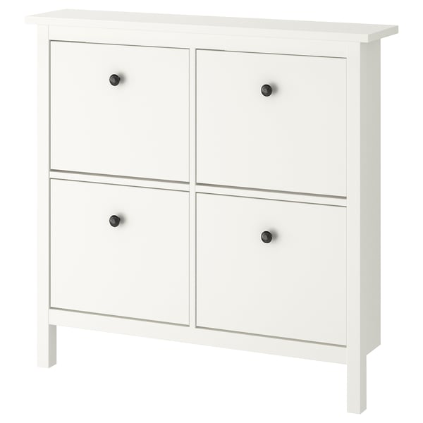 IKEA HEMNES Shoe cabinet with 4 compartments white 42 1/8x8 5/8x39 3/4 "