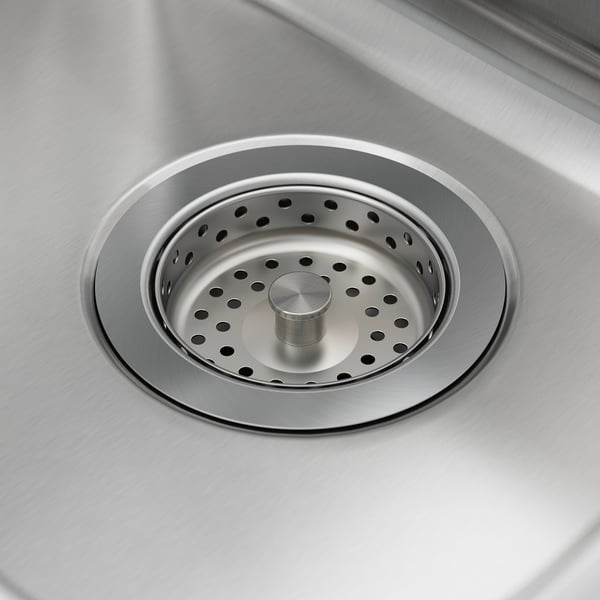IKEA HILLESJÖN 1 1/2 Bowl Dual Mount Sink Stainless Steel 22 7/8x18 1/8 "