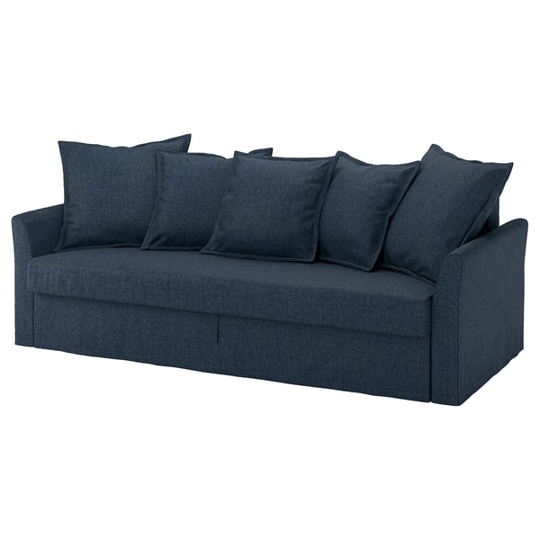 IKEA HOLMSUND 3-seat sleeper sofa Kilanda dark blue