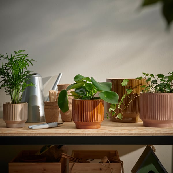 IKEA HONUNGSPALM Plant Pot Indoor/outdoor/brown 4 ¾ "