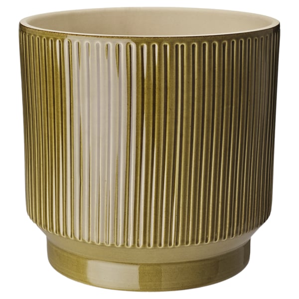 IKEA HONUNGSPALM Plant pot indoor/outdoor/green 7 ½ "