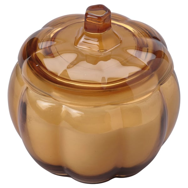 IKEA HÖSTAGILLE Scented candle in glass 2 wicks Spiced pumpkin/brown 40 hr IKEA HÖSTAGILLE Scented candle in glass 2 wicks Spiced pumpkin/brown 40 hr