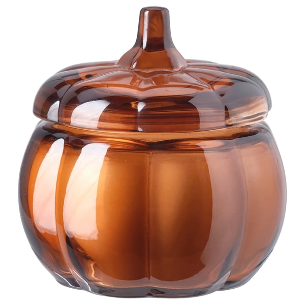 IKEA HÖSTAGILLE Scented candle in glass Spiced pumpkin/brown 20 hr IKEA HÖSTAGILLE Scented candle in glass Spiced pumpkin/brown 20 hr