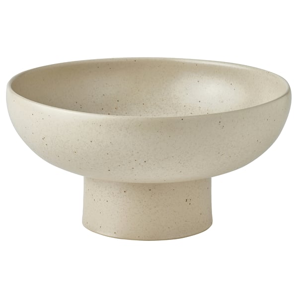 IKEA HÖSTAGILLE Serving bowl light beige/orange-brown 10 "