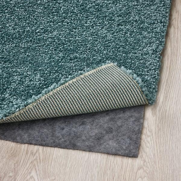IKEA HOTELLRUM Rug High Pile Blue/green White 5 ' 3 "x7 ' 7 "
