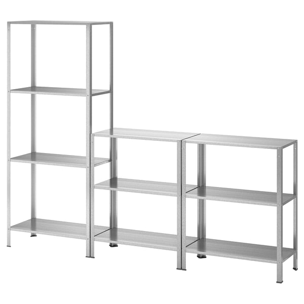 IKEA HYLLIS Shelf unit indoor/outdoor 70 7/8x10 5/8x29 1/8-55 1/8 "