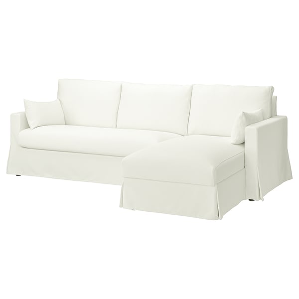 IKEA HYLTARP Cover F 3-seat Sofa W Chaise Right Hallarp White