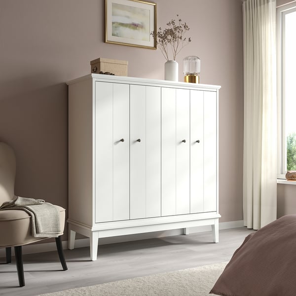 IKEA IDANÄS Cabinet With Bi-folding Doors White 47 5/8x53 1/8 "